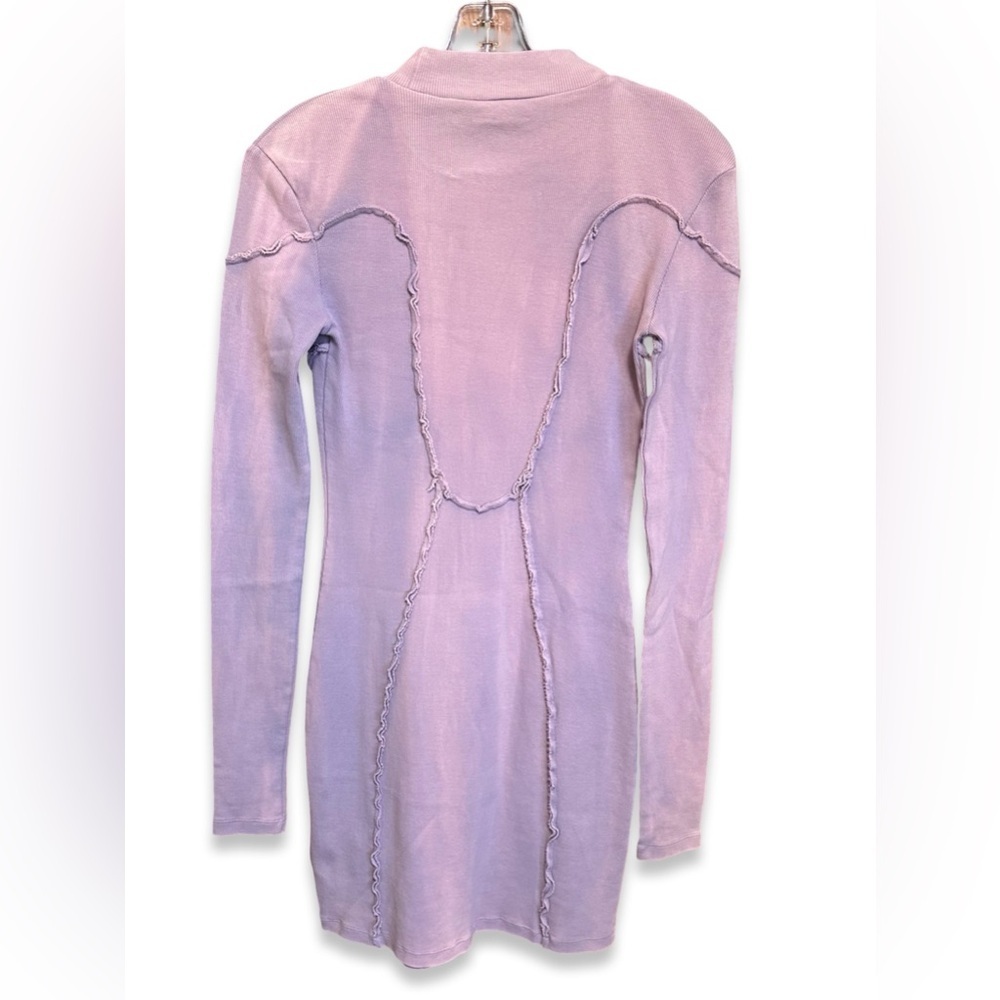 Off-White TM Brand Virgil Abloh Purple Laundry Rib Seasonal Long Sleeve Dress M - Picture 6 of 9